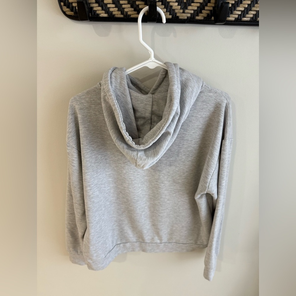 Quince SuperSoft Fleece Pullover Sweatshirt - Heather Grey - Size Medium - Picture 11 of 13